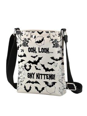 Bat Crossbody Bag Bat Lover Gift Oh Look Sky Kittens Funny Halloween Party Gift
